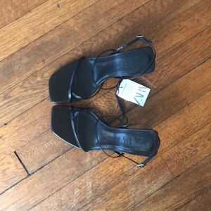 Zara Square Toe Heels
